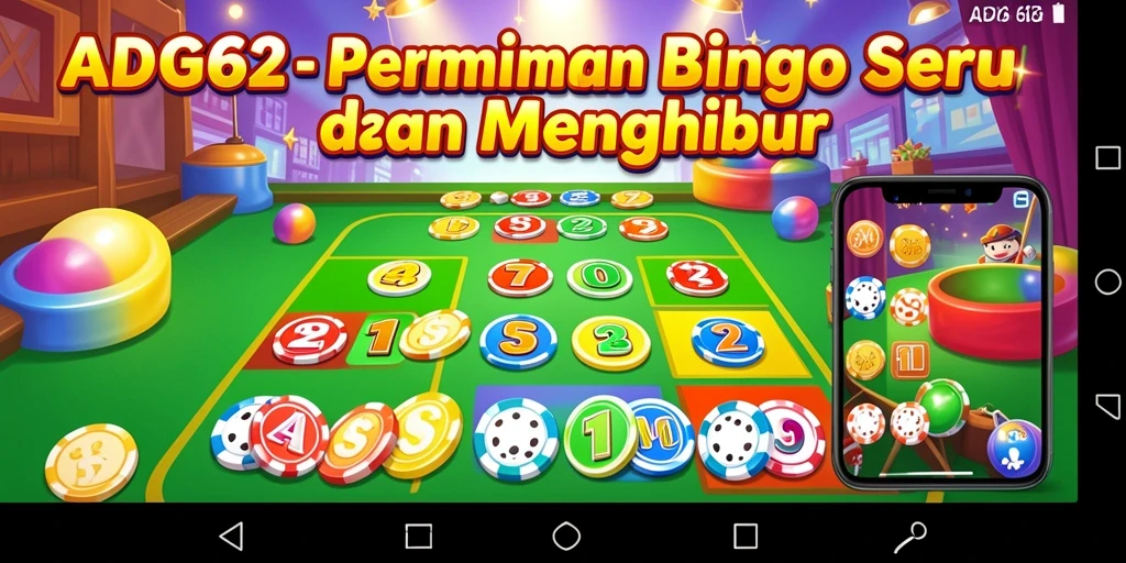 Tampilan gameplay seru di ADG62 dengan kartu Bingo yang menarik.