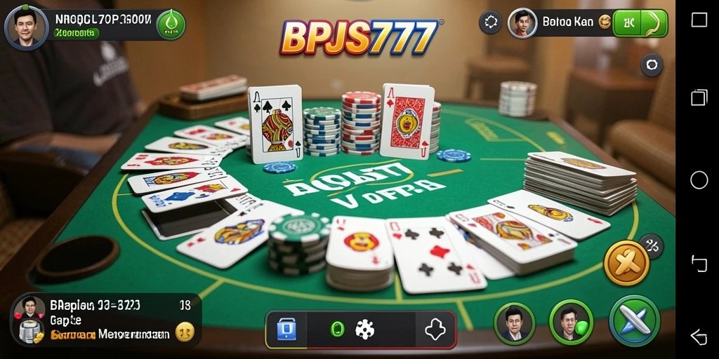 Screenshot BPJS777 menampilkan gameplay Gaple yang seru dan interaktif.