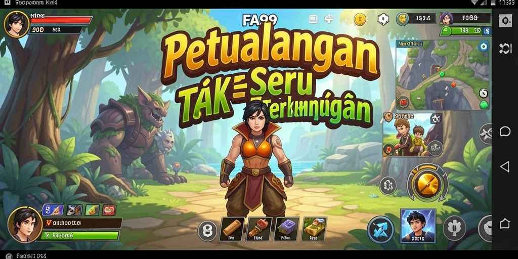 Tampilan gameplay FA99 yang memikat dalam misi petualangan.