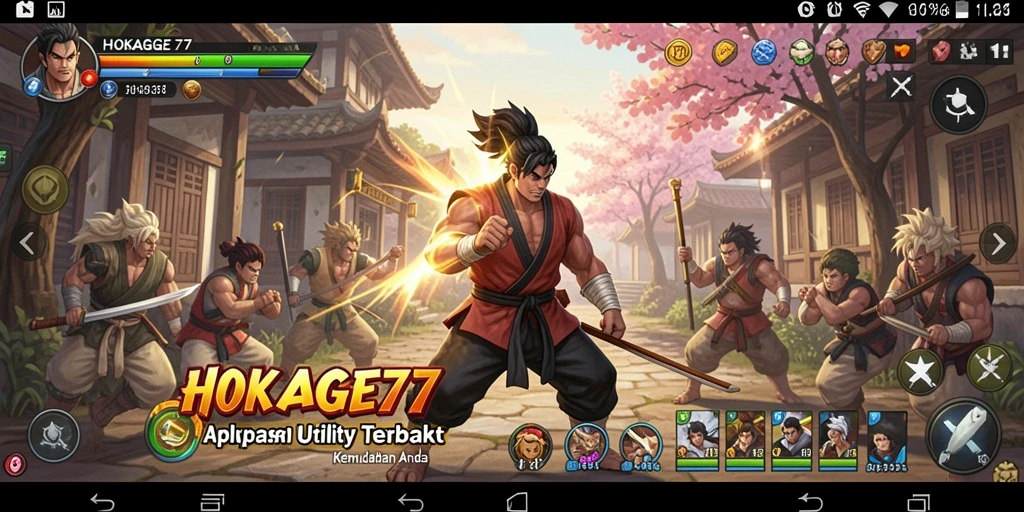 Screenshot HOKAGE77 menunjukkan antarmuka pengguna yang ramah dan fungsional.