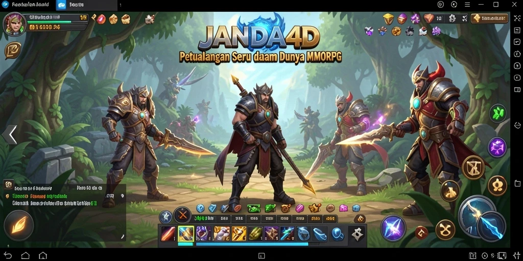 Tampilan gameplay seru di dunia fantasi JANDA4D.