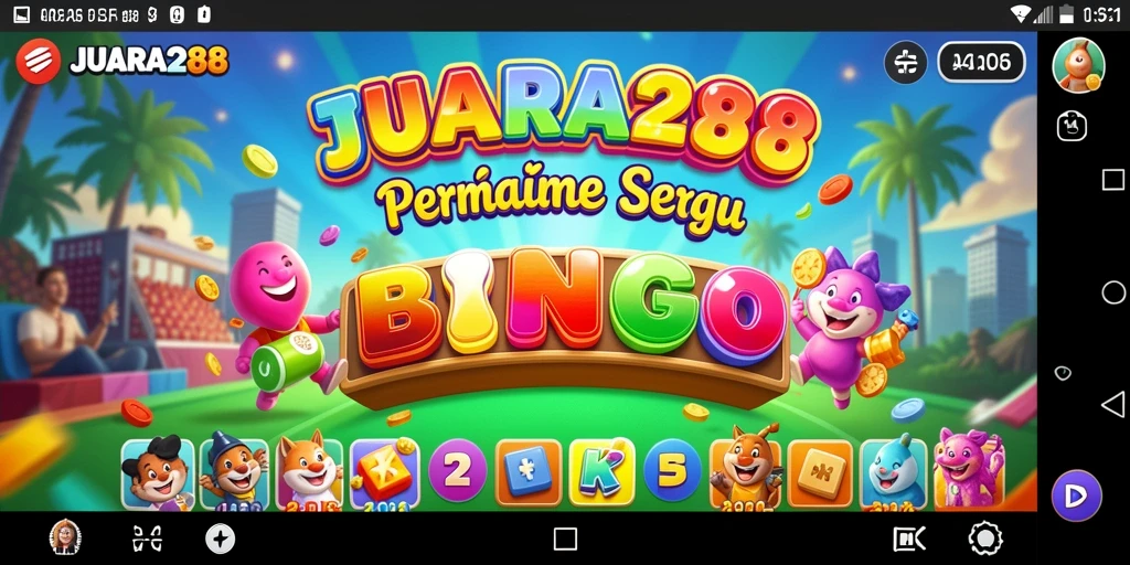 Tampilan gameplay JUARA288 yang menarik dalam permainan Bingo.