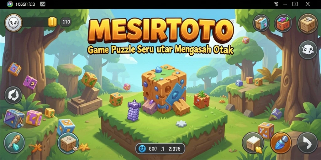 Tampilan gameplay seru di MESIRTOTO dengan berbagai puzzle menarik.