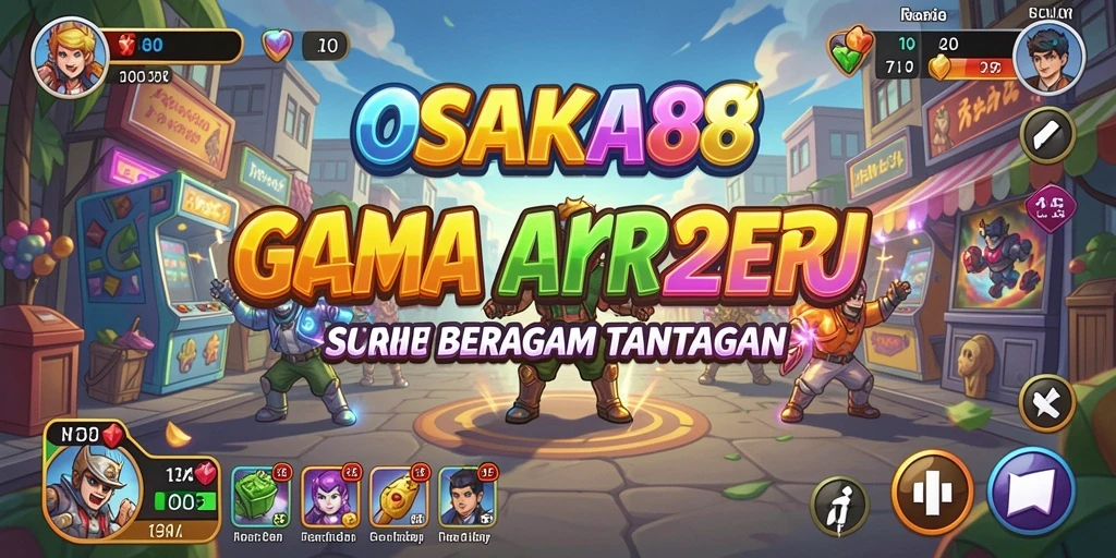 Screenshot OSAKA88 menampilkan gameplay menarik dalam level penuh aksi.