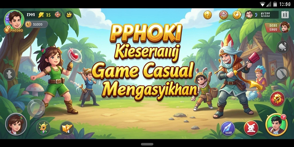 Tampilan gameplay PPHOKI yang cerah dan mengasyikkan.