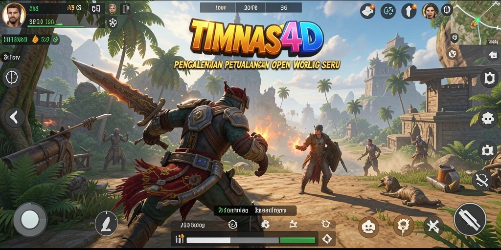 Tampilan mendebarkan dari gameplay TIMNAS4D dalam dunia Open World.