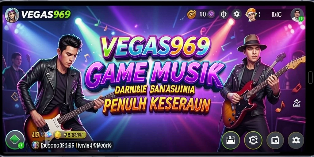 Screenshot gameplay <strong>VEGAS969</strong> menampilkan pemain menikmati permainan musik yang seru.