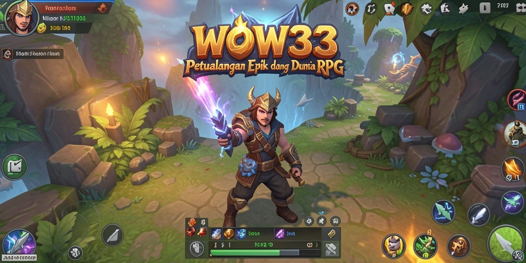 Tampilan gameplay WOW33 yang mendebarkan dalam petualangan RPG.